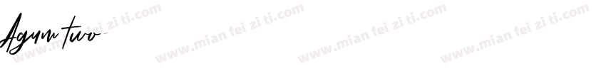 Agum two字体转换